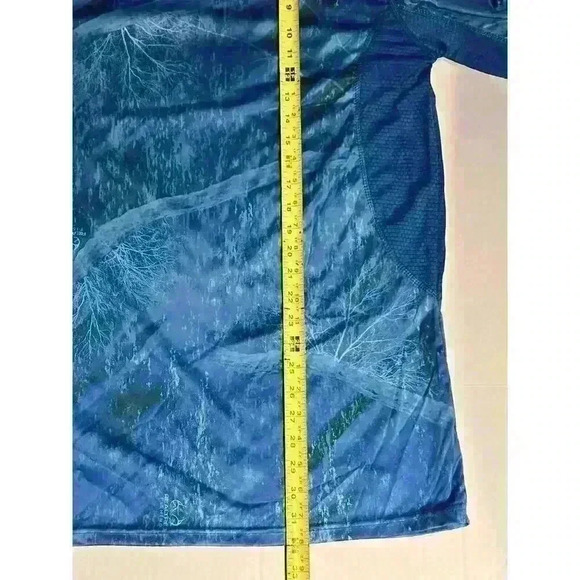 RealTree Shirt Adult XL Blue Moisture Wicking Fishing Stretch Mens - Picture 4 of 6